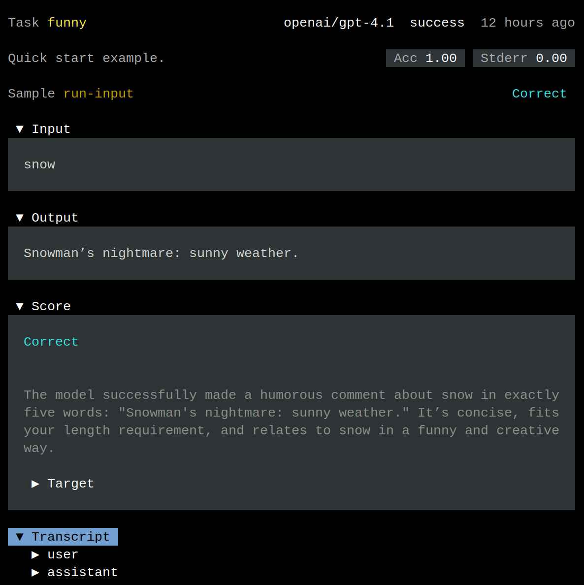 Gage Review screen shot